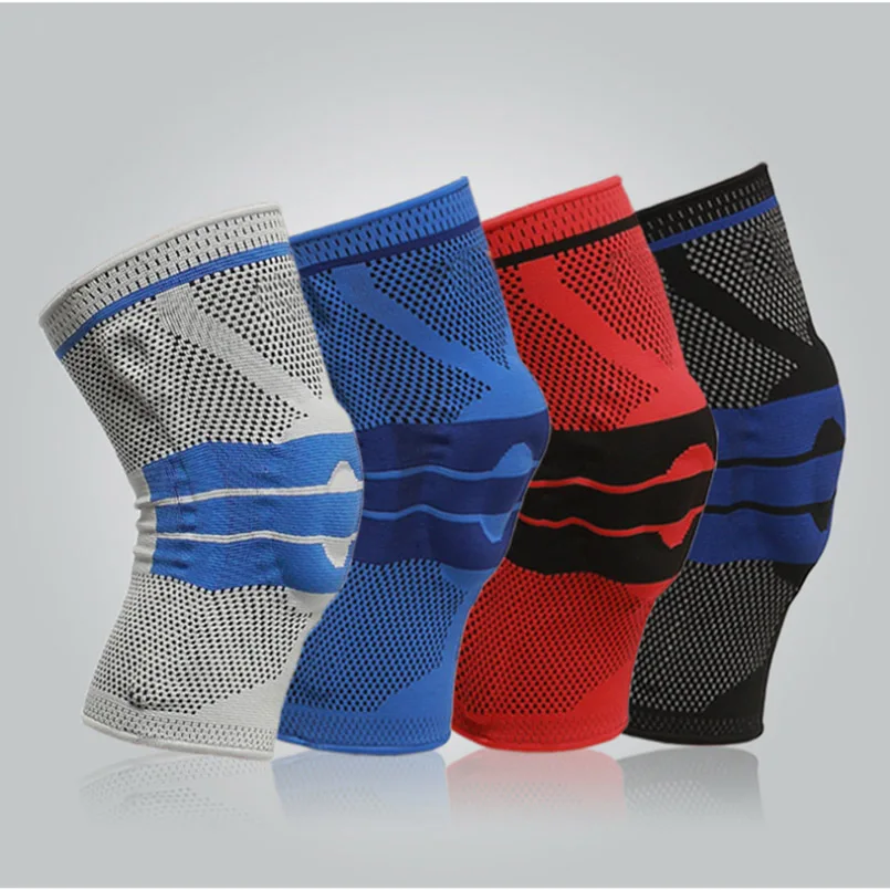 preço 1 Pc Anti derrapagem Primavera Rótula Apoio Anticollision Respirável Joelheira Apoio Protetor de Joelho Basquete de Fitness de Alta Elasticidade