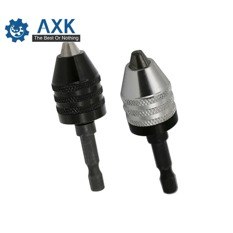 

1Piece Mini Drill Chuck Conversion Chuck 0.3-6.5mm Clamp 1/4 Hex Shank Universal Jaw Micro Drill Chuck for Drill Accessories DT6