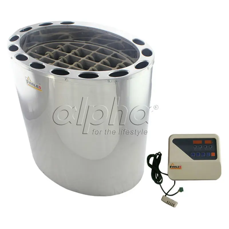  Free shipping 6KW380-413V 50HZ SUS sauna heater with DIGITAL controller comply with the CE standard