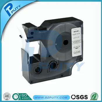 

10 packs 19mm Black on Clear 45800 compatible label tapes for dymo label printers
