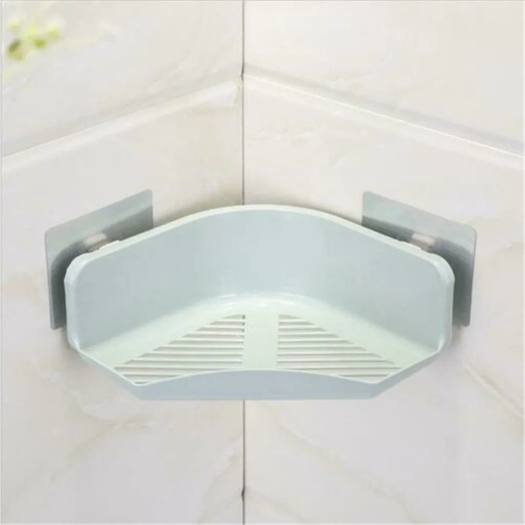 الحمام تخزين الرف دون الحفر شفط رف زاوية للحمام الحمام المطبخ الزاوية تخزين 2 قطعة L0510