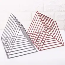 Домашний офис металлическая железная стойка для хранения настольной книги журнал Органайзер держатель для книжных полок Современные художественные геометрические украшения