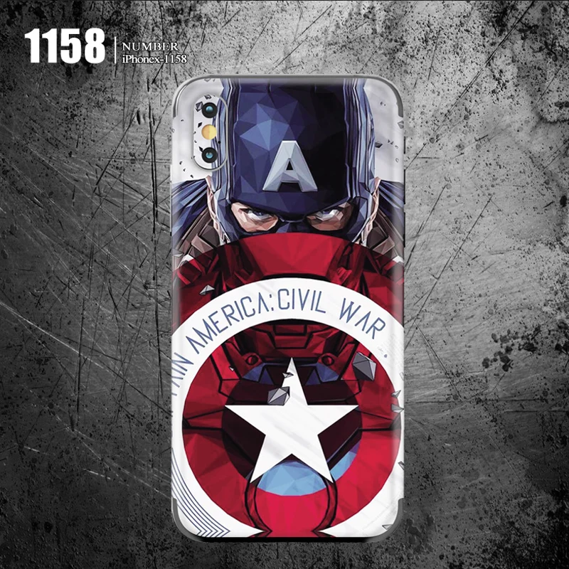 GOOYIYO - For iPhone X XR XS Max Phone Sticker Luxury DIY Personality Vinyl Decal Captain Ironman Skin for iPhone 6 6S 7 8 Plus
GOOYIYO - For iPhone X XR XS Max Phone Sticker Luxury DIY Personality Vinyl Decal Captain Ironman Skin for iPhone 6 6S 7 8 Plus