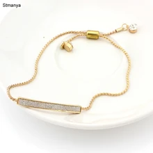 Регулируемый Браслет-уникальный CZ микро проложить Модные браслеты Браслеты Кристалл ювелирные изделия 18129