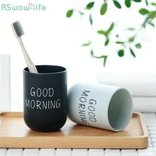 Креативная чашка для рта, пластиковая простая милая пара, пластиковая чашка для воды, принадлежности для ванной комнаты