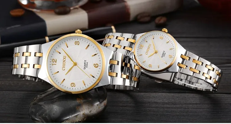Новинка CHENXI, бренд, мужские часы, нержавеющая сталь, Relojes, часы, мужские, повседневные, для влюбленных, кварцевые часы, мужские, женские, наручные часы