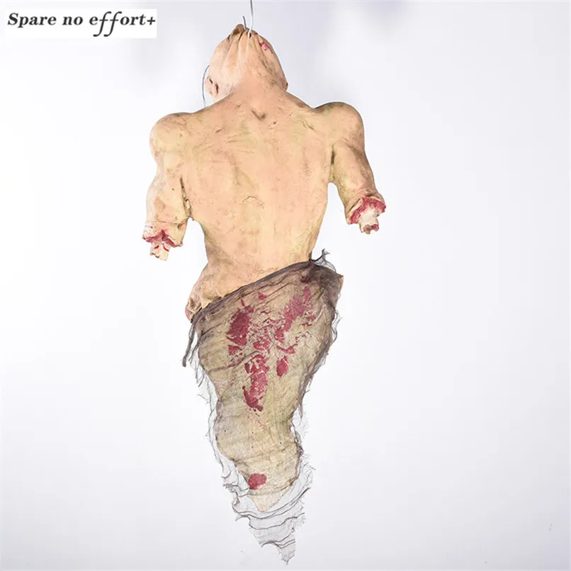 

Halloween Party Hanging Ghost Scary Hanging Died People Broken Body Broken Arm Hanging Bloody Dry Corpse Hauntde House Monster