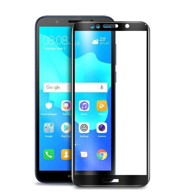3D закаленное стекло для Huawei Y5 Prime 2018 Полное покрытие экрана Взрывозащищенная