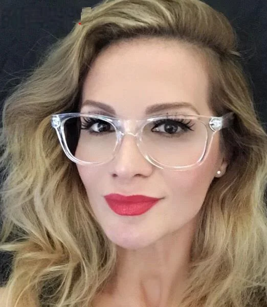 Для женщин дизайнерские Брендовые очки прозрачный рамки рецепт очки ретро прозрачный оптический очки негабаритных