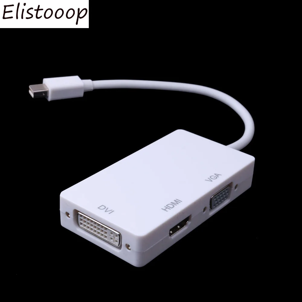 Elistooop мини дисплей на HDMI DVI VGA 3 в 1 Thunderbolt переходник с вилкой гнездо Кабель