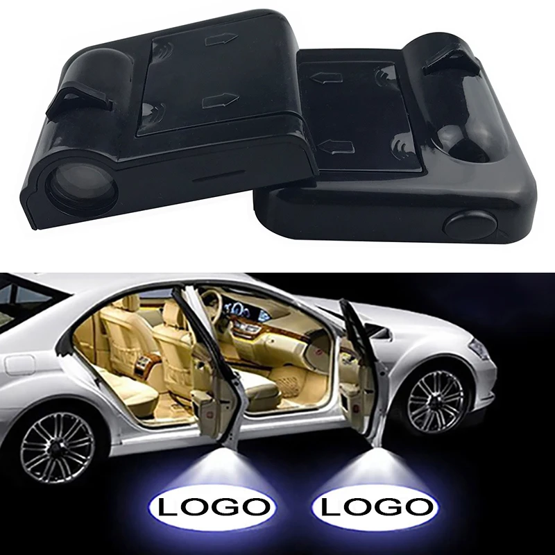 

1pcs Wireless Car Door Welcome Light LED Projector Laser Logo Ghost Shadow Decorative Lamp for Mercedes Audi Volkswagen Honda