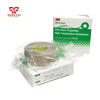

30 Pcs/Lot T0.13mm*W19mm*L10m 3M Heat Resistant Single Side PTFE Sticky Tape