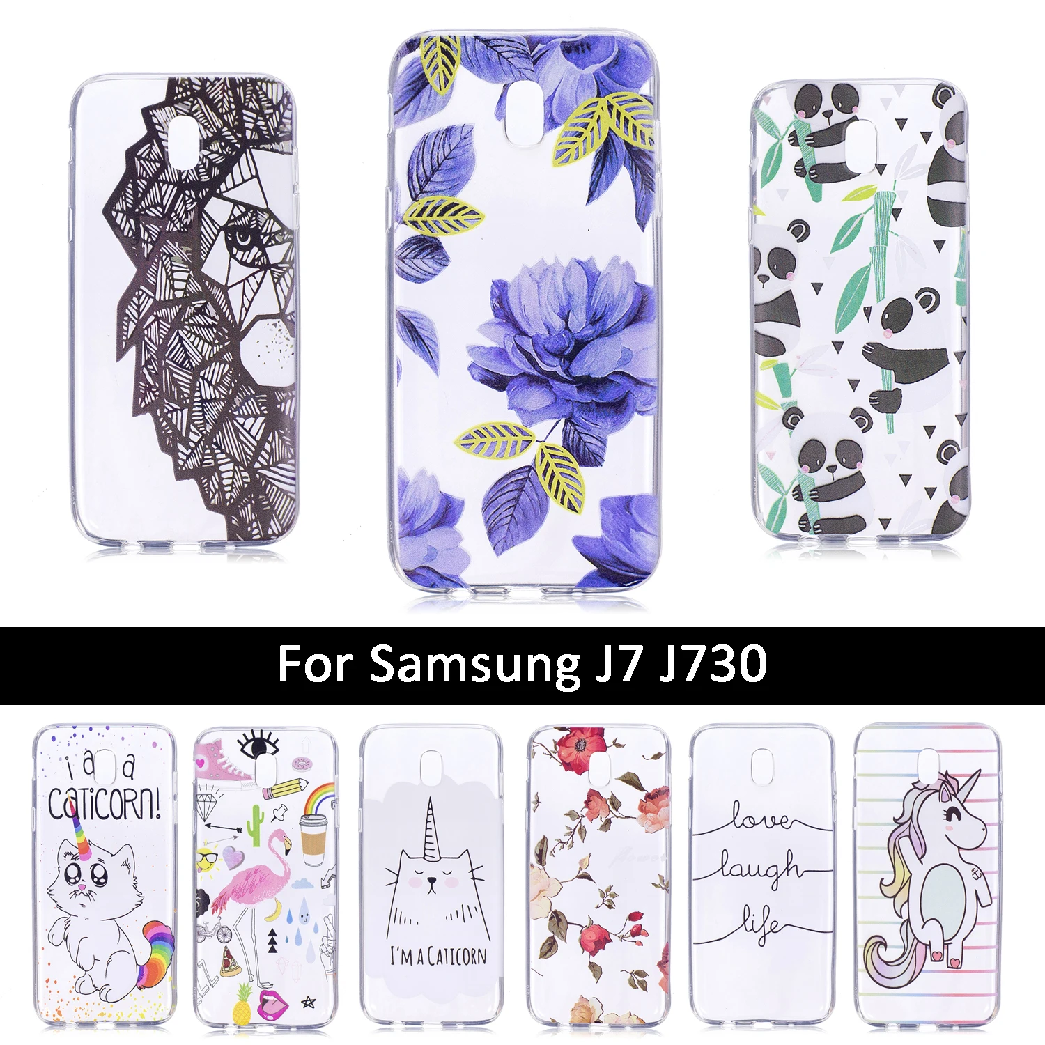 For samsung j7 2017 j730 j730f EU Version Soft Silicone TPU back phone shells Samsung J7 J 7 730 730F Cases coque funda bags |