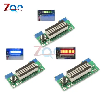 

Electronic Diy Kits LM3914 Display Board 3.7V Lithium Battery Capacity Indicator Module LED Power Level Tester 12V Li-lion Lipo