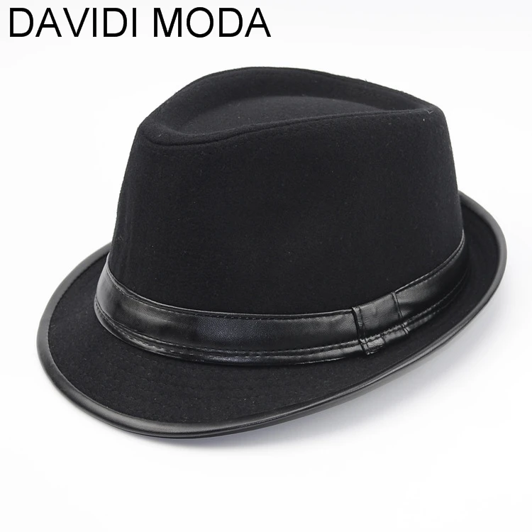 Hat Jazz cap England in autumn and winter men's and women's leather Tan Fage classic gentleman