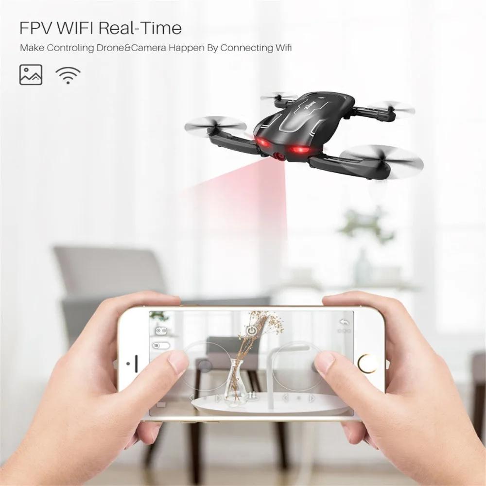 SYMA Z1 Foldable RC Drone HD Camera 2.4Ghz 6 axis Remote Control Wifi Qudacopter 4CH Smart RC Drone Optical Flow Positioning