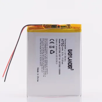 

357090 3.7V 4750mAh Rechargeable li Polymer Battery For Tablet PC cube U25GT U51GT talk7x 4G N12 N10 Suo Lixin S18 Talk 7x
