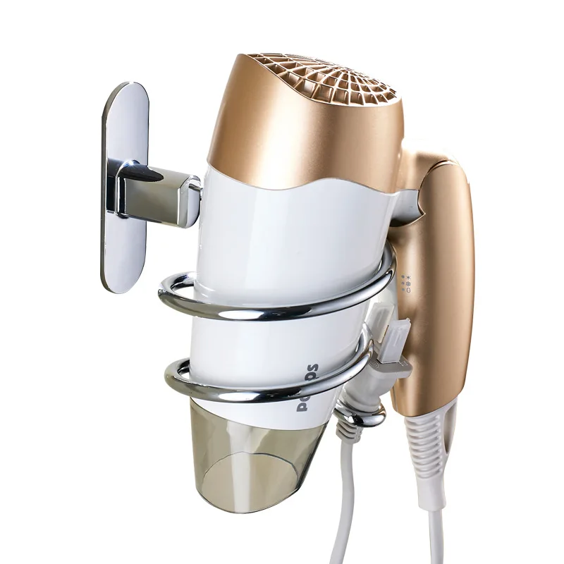 Hairdryer Holder 304 Stainless Steel Hair Dryer Holder Wall Mounted