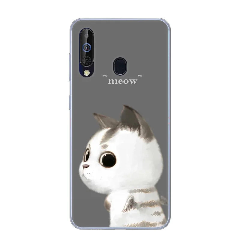 Soft TPU Case For Samsung Galaxy A60 Cases Cute Painting Silicone Phone Back Cover For Samsung A60 A 60 Back Fundas protector