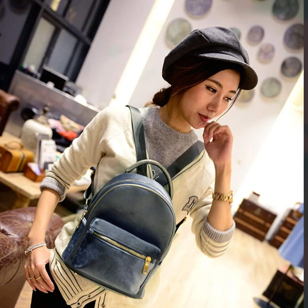 

Simple Style Backpack Women Gold Velvet Small Backpacks For Teenage Girls School Bags Fashion Vintage Solid Shoulder Bag Youth