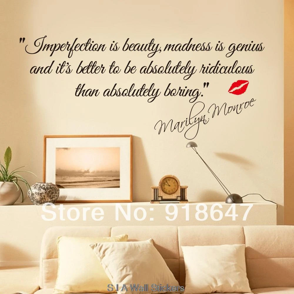 New High Quality English Quotes Wall Stickers Imperfection Is Beauty Marilyn Monroe Wall Decal Art Sticker Home Decoration Stickers Home Decor Home Decorwall Sticker Aliexpress New High Quality English Quotes Wall Stickers Imperfection Is Beauty Marilyn Monroe Wall Decal Art Sticker Home Decoration Stickers Home Decor Home Decorwall Sticker Aliexpress