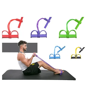 

High Strength Pedal Resistance Band Exerciser Multifunction Leg Exerciser Sit-up Bodybuilding Expander Puller Rope Fitness Tool