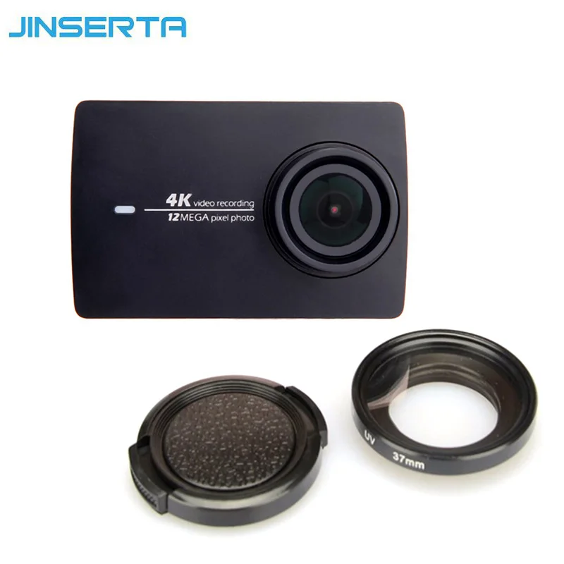 Goedkoop JINSERTA UV Filter Lens met Lens Cap voor Xiaomi Yi 2 II Xiaoyi Lens Protector voor Xiaomi YI 4 K Action Camera Accessoires