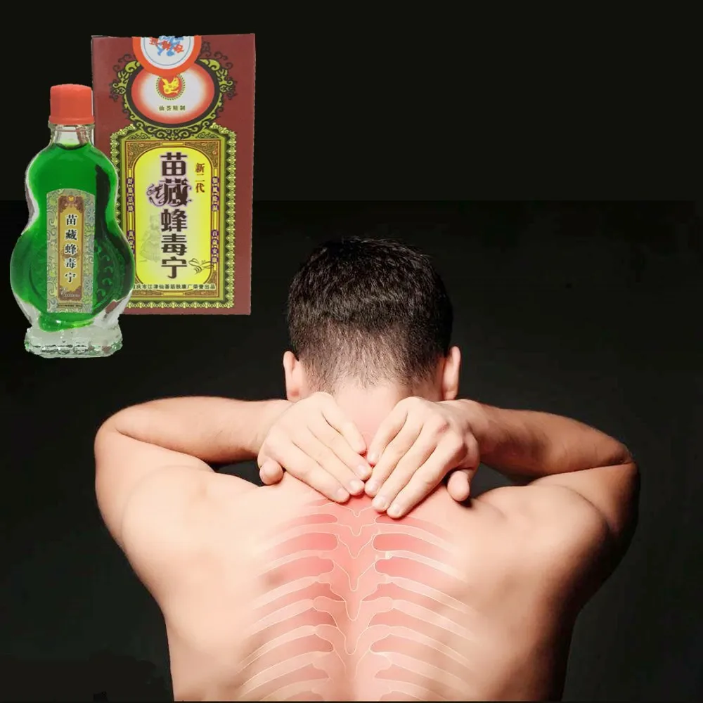 

MIYUELENI Hornet Venom Backache Acupuncture Essential Oil Rheumatic Leg Frozen Shoulder Osteoarthritis Bone Spurs