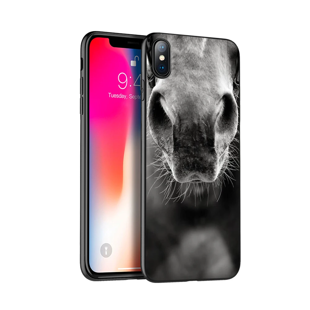 Черный чехол из ТПУ для iphone 5 5s SE 2020 6 6s 7 8 plus X 10 XR XS 11 pro MAX силиконовый с изображением