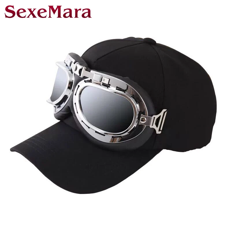 Newest Fancy cotton ski goggles baseball cap with polite glasses sports
