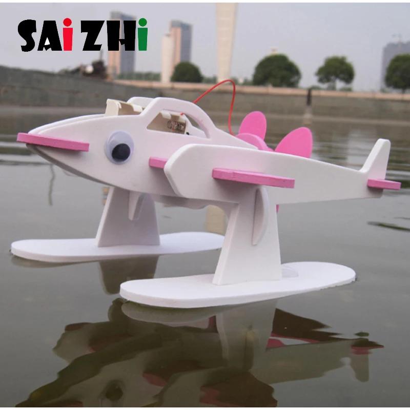

Saizhi Model Toy Diy Amphibious Vehicle Developing Intelligent STEM Toy Science Moter Toy Birthday Gift SZ3262
