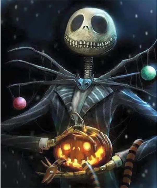 

5d DIY Diamond Painting Skull Scenery Diamond embroidery Cross Stitch full round/Square rhinestones Home Kit Halloween gift