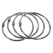 Хит-4 шт металлическая книга для скрапбукинга листы бумажник свободное кольцо 80 мм серебро