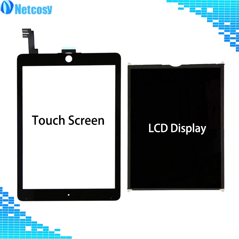 

Screen Repair For iPad Air2 A1566 A1567 Touch Screen Digitizer panel & LCD Display repair parts For iPad 6 A1566 A1567 Tablet
