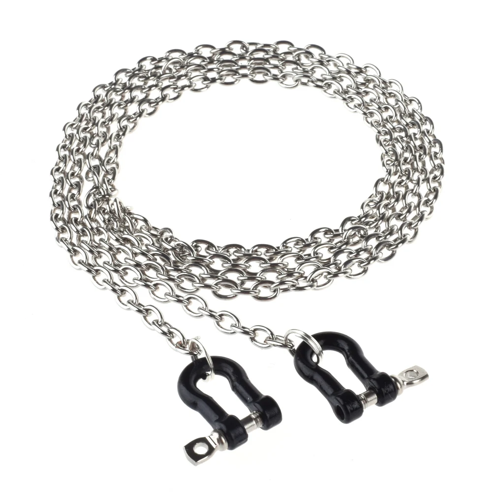 

1/10 Scale RC Car Metal Chain With Shackles 100CM Long for RC Crawler Axial SCX10 D90 CC01 TRX-4 TRX4 Truck Accessory