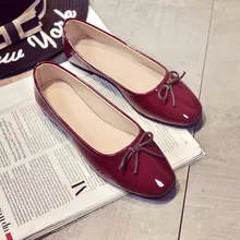 Las mujeres Zapatos de Los Planos Zapatos Mocasines Slip On Zapatos de la Comodidad Planos Ronda arco de boca superficial zapatos salvajes