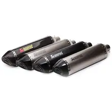 Universal length 570mm 51mm Motorcycle Scooter Akrapovic Exhaust Pipe Muffler for TMAX530 VMAX bs600 gw250 z750