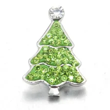 10 шт./партия, рождественская елка, оснастка, криатsl, круглая кнопка, браслет, браслет, подходит для 18 мм, оснастка, кнопки, очаровательные браслеты, ювелирное изделие 050505