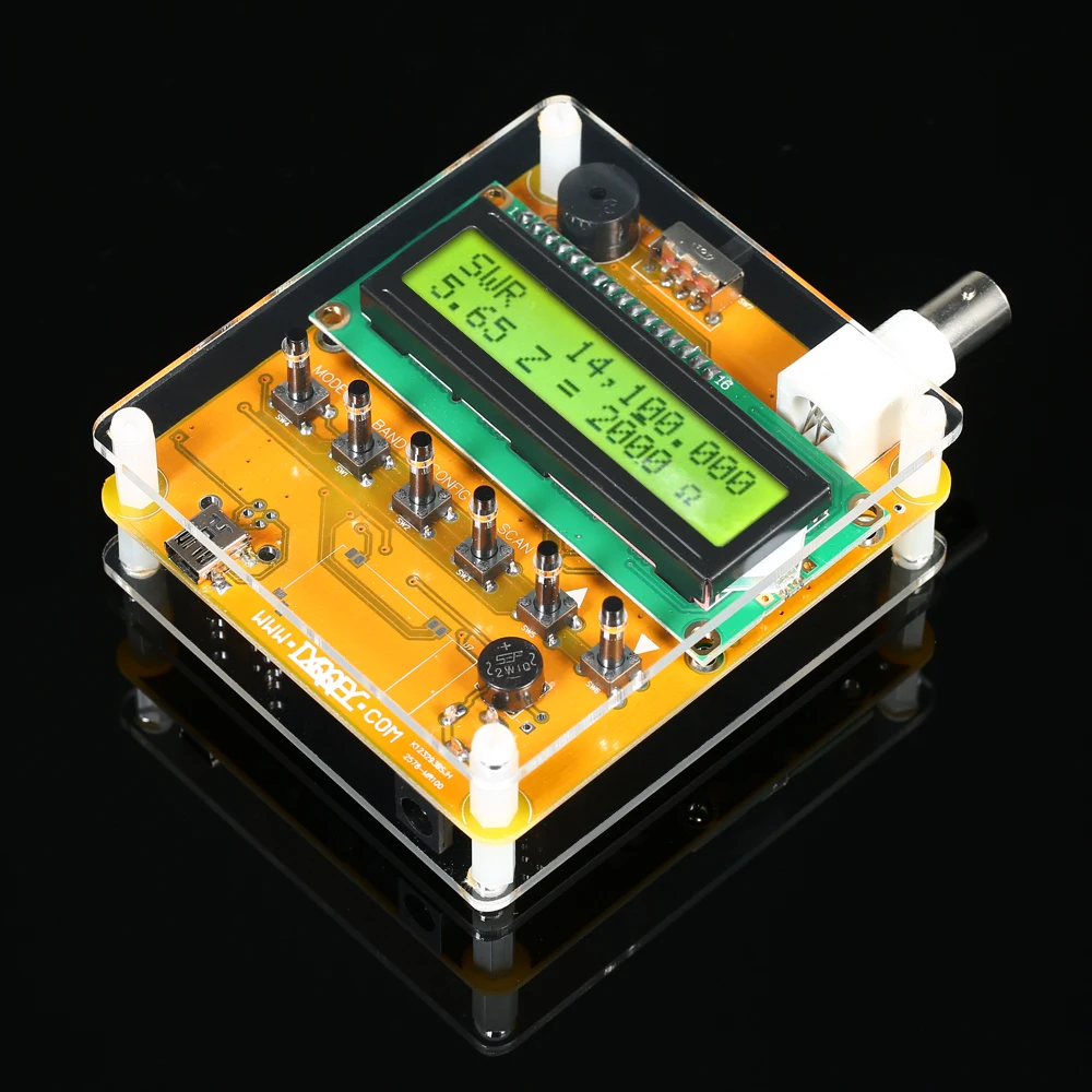 

Antenna Analyzer Meter Tester Digital LCD display Shortwave for Ham Radio Q9 1~60M compact size for convenient operation