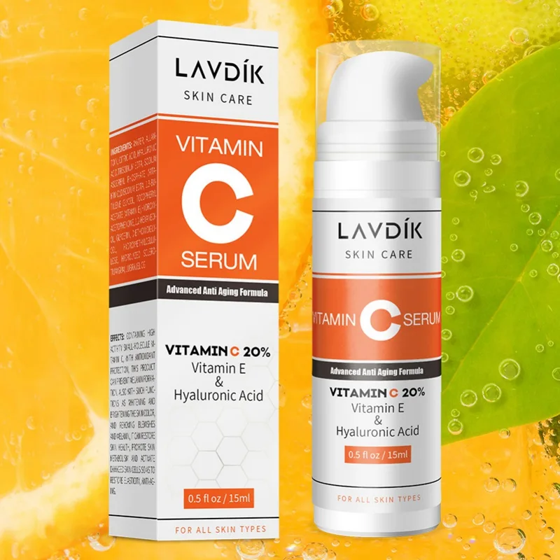 

15ml Vitamin VC Original Moisturizing Anti-Wrinkle Brightening Essence Shrink Pores Whitening Hyaluronic Acid Cream
