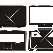 KH наклейка для ноутбука из углеродного волокна под крокодиловую змеиную кожу, Защитная пленка для hp Omen 17-an101na 17,3"