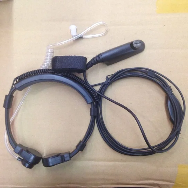 Гибкие наушники с микрофоном и воздушной трубкой для управления рацией gp328 gp338 gp340