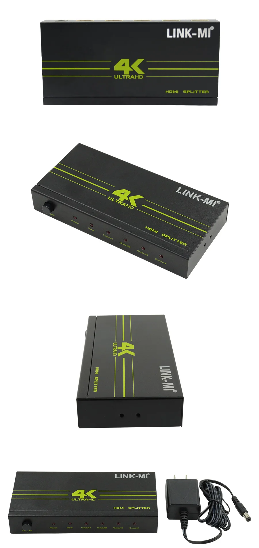 H104G-4K2K HDMI splitter 1x4 3D HDMI 1.4a video audio format resolutions 4k2k (1)