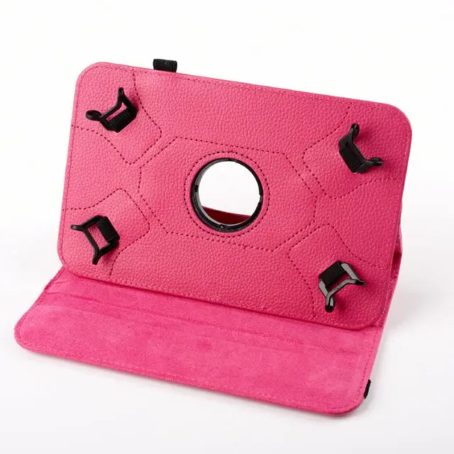 

360 universal case for 7/8/10.1 inch tablet ,360 Degree Rotary stand PU Leather cover with Mix color for 7'' 8'' 10.1'' Tablet