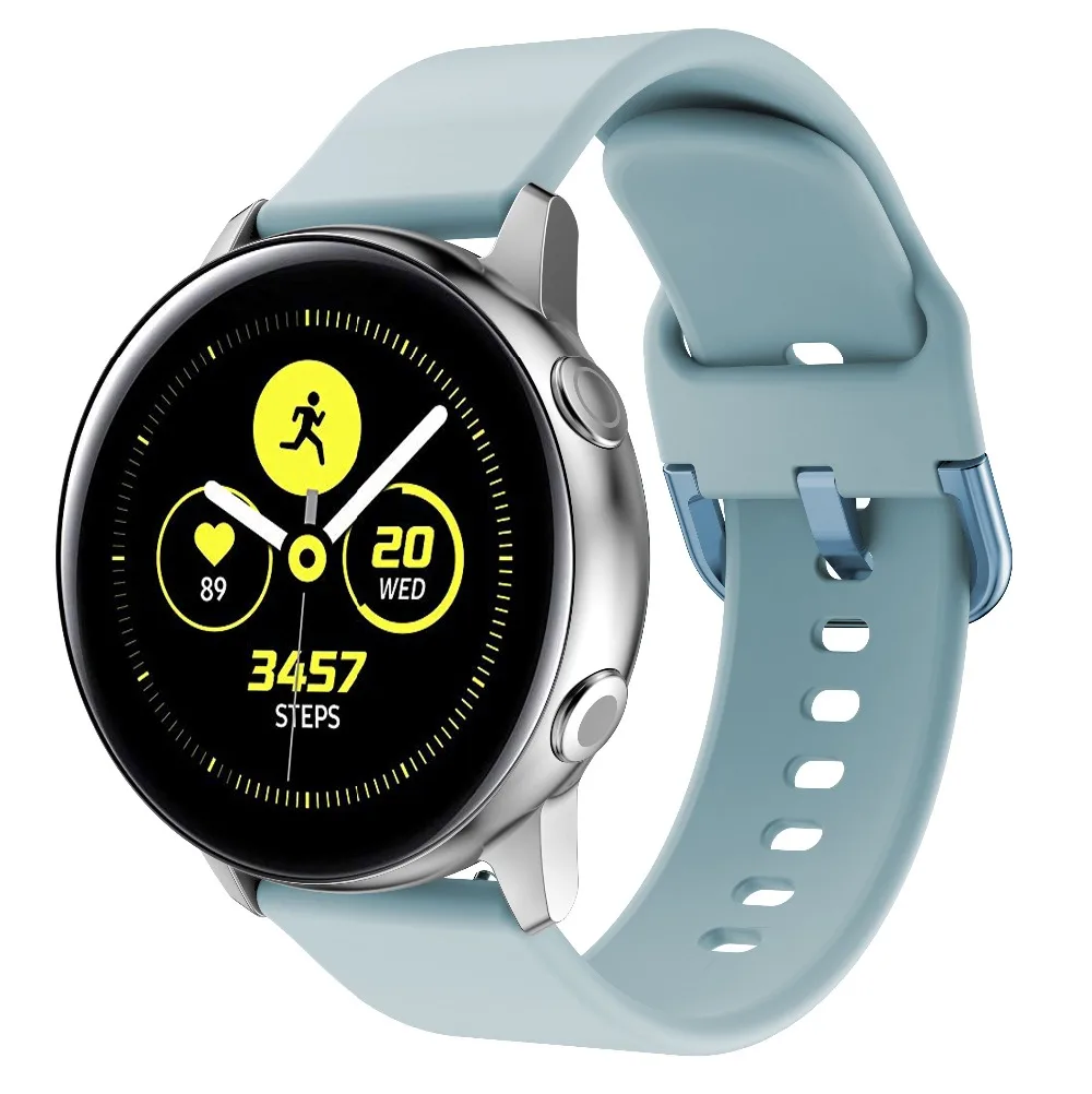 Силиконовый спортивный 20 ремешок для часов, мм для samsung Galaxy Watch Active/Galaxy 42 мм/Amazfit Bip/Lite браслет для смарт-часов