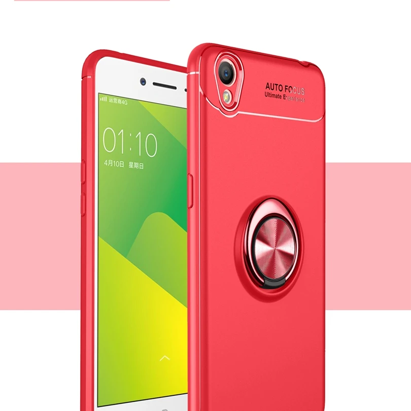 

For OPPO A37 / A37m / OPPOA37 5.0" Case Car Holder Stand Magnetic Bracket Finger Ring TPU Case A37 Funda Coque Capa Case Cover