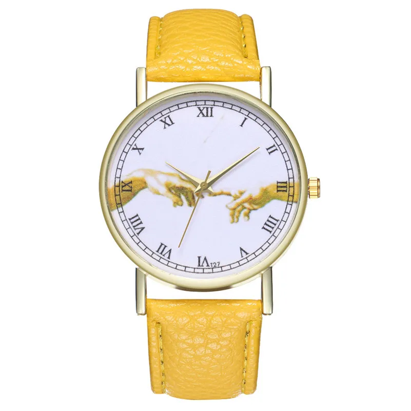 New Arrival, 2018 Watches Women fashion leather female watch vintage watch dress watches printed retro relogio reloj montre M23 (6)
