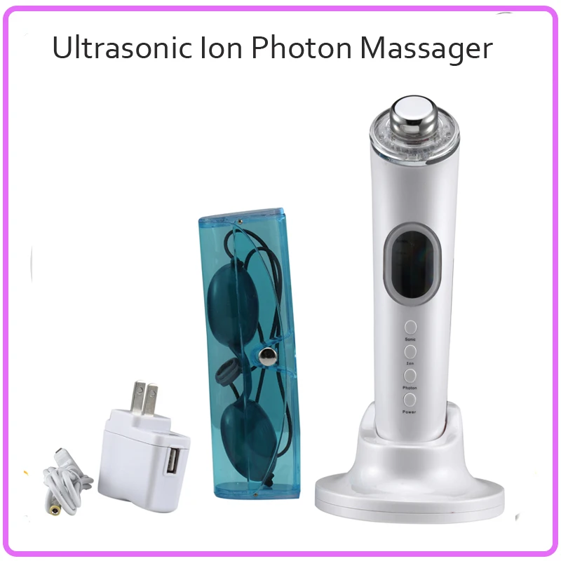 Galvanic Spa High Frequency Ultrasonic Photon Skin Rejuvenation Facial Beauty Instruments Free Shipping