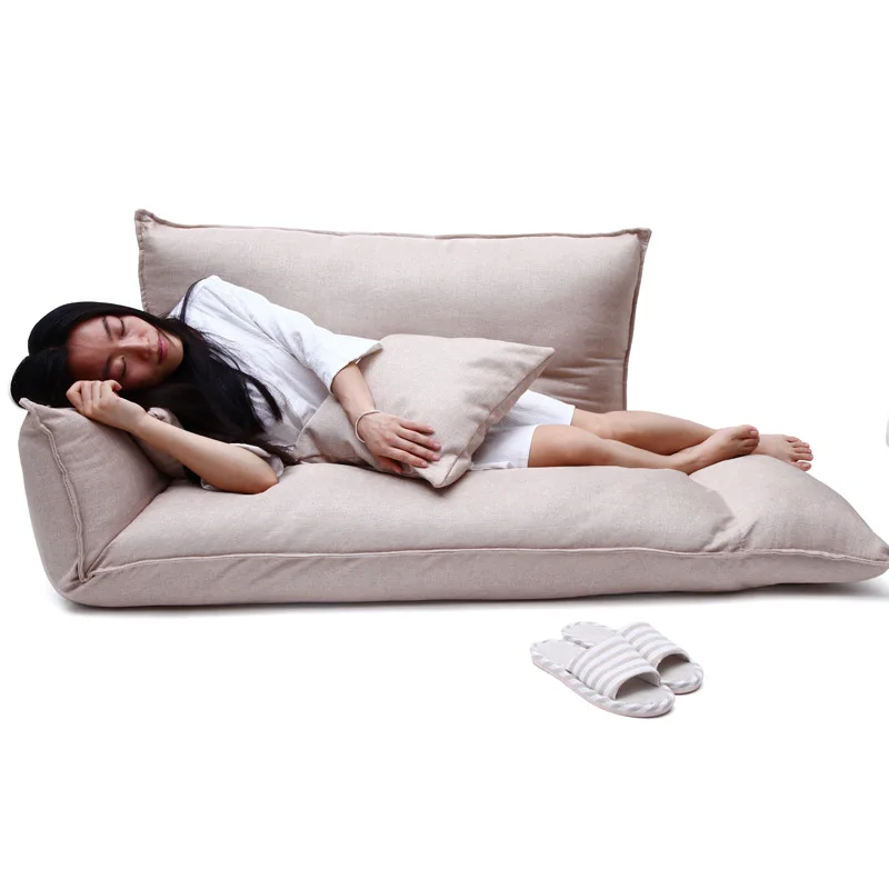 Japanese Sofa For Living Room And Bedroom Double Soft Sofa Bed Lazy Tatami Bean Bag Chair Home Leisure Couch Foldable Sofas