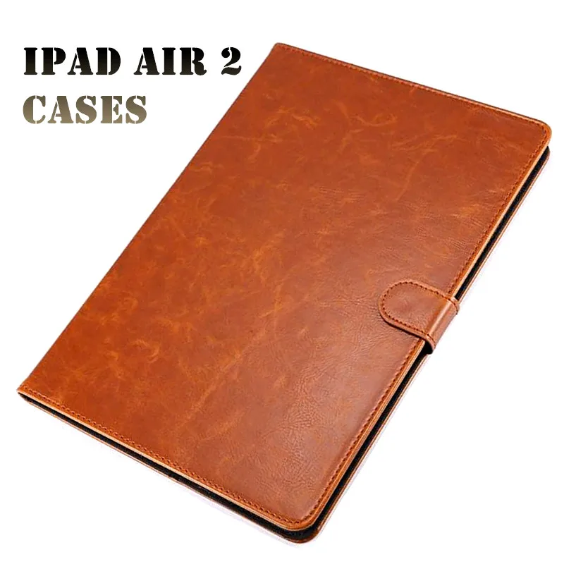 Винтаж кожаный чехол Флип Магнитный кошелек Обложка для iPad Air 2/iPad 6 Smart Cover с подставкой карты держатель для iPad Air 2